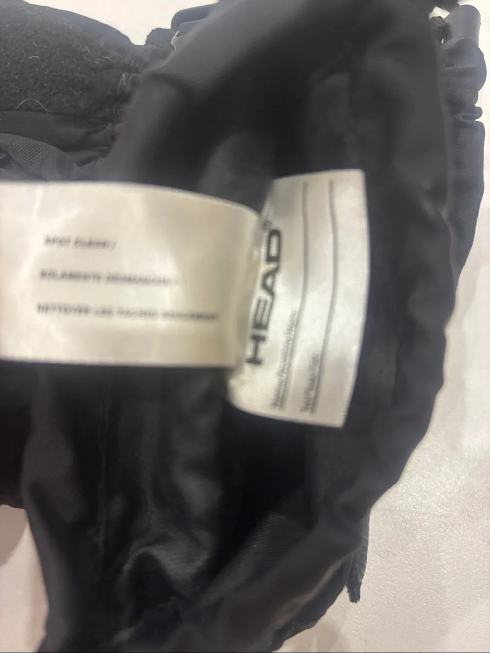 Head Black Insulated Ski Gloves with Adjustable Strap